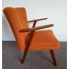 Danish Teak Leaning Chair in Bute wool
